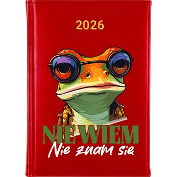 Kalendář Knižní kalendář 2026 A5 FunnyCase červený