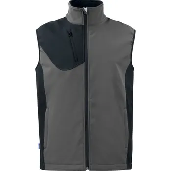 Pánská vesta ProJob | 3702 Softshellvest grey M Vesta (pracovní)
