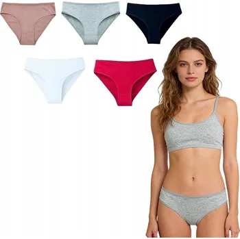 Dámské spodní prádlo 5X DÁMSKÉ BAVLNĚNÉ KALHOTKY SPORTOVNÍ MAXI KALHOTKY KLASICKÉ POHODLNÉ