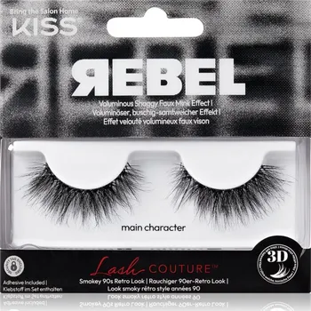 Umělé řasy KISS Rebel umělé řasy Main Character 2 ks