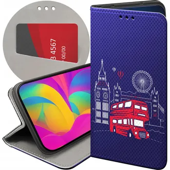 Pouzdro na mobilní telefon Flipové pouzdro Hello Case pro Motorola Edge 50 Ultra fialové