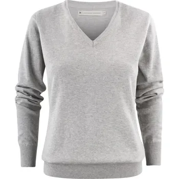 Dámský svetr James Harvest | Ashland V-Neck Women grey melange XS Svetr - dámský