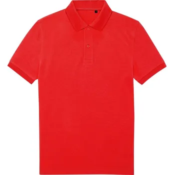 Pánské tričko B&C | My Eco Polo 65/35_° red S Polo