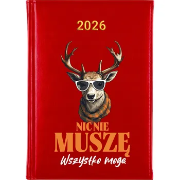 Kalendář Knižní kalendář 2026 A5 FunnyCase červený