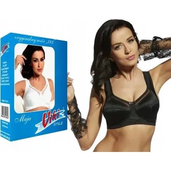 Podprsenka Viki Měkká podprsenka bez kostic pohodlná Maja 582 černá 80K