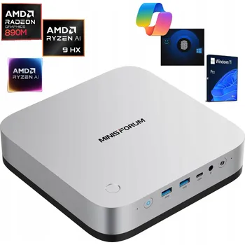 Stolní počítač Mini počítač PC AI X1 Pro 64GB, 2TB Ryzen AI 9 HX 370 890M Windows 11 Pro