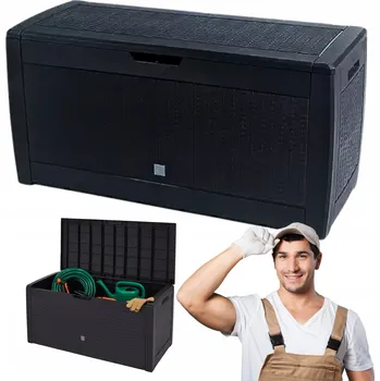 Zahradní úložný box Zahradní úložný box Prosperplast 310 l plast černý