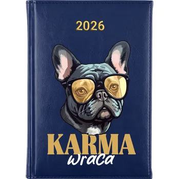 Kalendář Knižkový kalendář 2026 A5 FunnyCase modrý