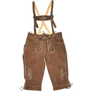 Pánské kalhoty Leather Trousers long/men S Kalhoty dark brown