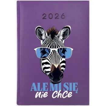 Kalendář Knižní kalendář 2026 A5 FunnyCase fialový