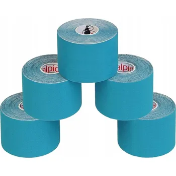 Tejpovací páska 5x TAŚMA PLASTRY KINESIO KINESIOTAPING TAPE TEJP TEJPY 5 m Kineziologická