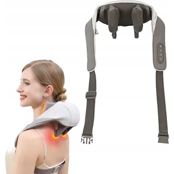 Masážní přístroj MASÁŽNÍ PŘÍSTROJ NA KRK, ŠÍJI, ZÁDA, CHODIDLA A TĚLO, BEZDRÁTOVÝ, VYHŘÍVANÝ, SHIATSU