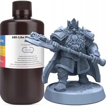 Filament FOTOPOLYMEROVÁ PRYSKYŘICE ELEGOO ŠEDÁ 1000g (1 kg) Šedá 1L