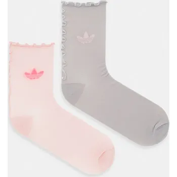 Ponožky adidas Originals 2-pack KD0964 růžová 03X, vel. 34/36