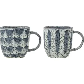 Sada hrnků Bloomingville Ramie 350 ml 2-pack 82072694 modrá 95X