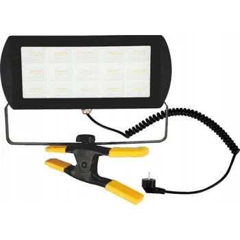 Přenosný LED reflektor s klipem 45W studený bílý IP65