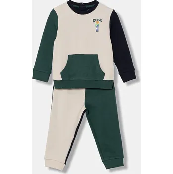 Kojenecká tepláková souprava Guess 2-pack I6RG14.KCCH0.PPY2 béžová 80X, vel. 62-68