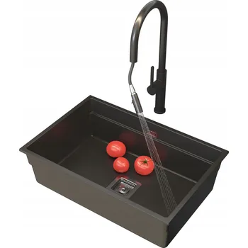 Granitový dřez Jednokomorový granitový dřez Granitan EPIR černý