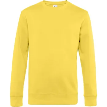 Pánská mikina B&C | KING Crew Neck_° yellow fizz 3XL Mikina