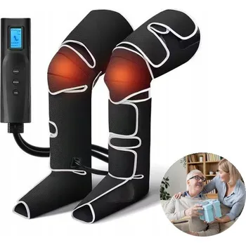 Masážní přístroj MASÁŽNÍ PŘÍSTROJ NA NOHY SE VZDUCHOVOU KOMPRESÍ, 3D MASÁŽ, 3 TEPLOTNÍ REŽIMY, 3 REŽIMY
