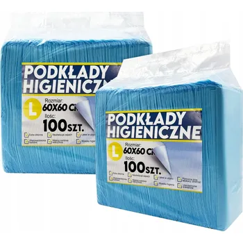 Inkontinenční podložka ABSORPČNÍ HYGIENICKÉ PODLOŽKY / PODLOŽKY 60x60cm 25 ks