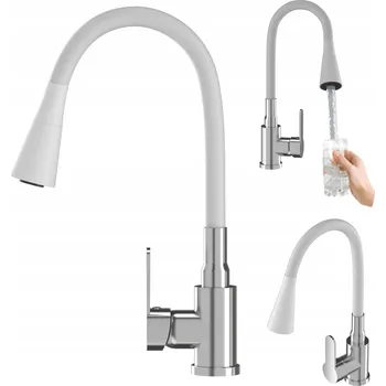 Vodovodní baterie Kuchyňská baterie stojánková Granitan FLEXO bílá