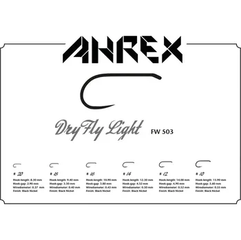 Muškařské háčky Ahrex FW503 Dry Fly Light vel. 20