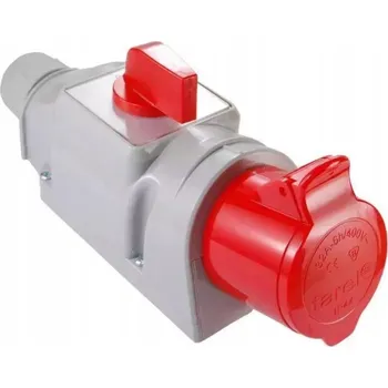 Elektrická zásuvka Elektrická Zásuvka přenosná podlahová Tarel červená