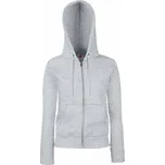 F.O.L. | Premium Lady-Fit Hooded Jacket heather grey L Mikina s kapucí (dámská)