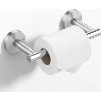 Otočný držák toaletního papíru do WC | Stříbrný matný Nerezová Ocel