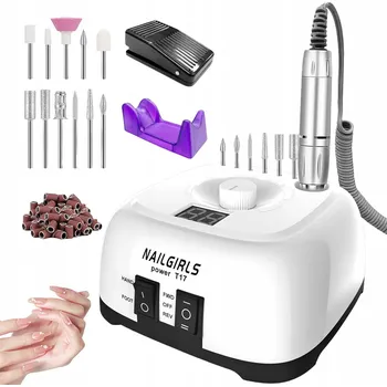 NAILGIRLS Elektrický Pilník na nehty Sada 11v1 pro manikúru a pedikúru