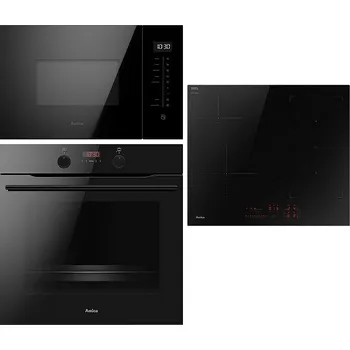 Set domácích spotřebičů Vestavný set Set Amica AMMB25E3SGB + Amica DI 6412 CB + Amica TFB 126 MB