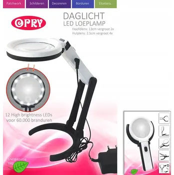 Stojací lampa LED lampa s lupou Opry / 14 cm