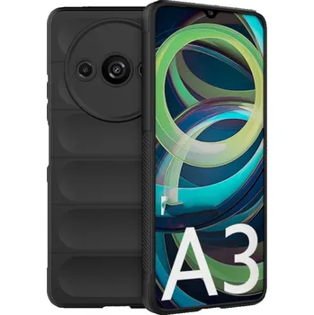 Pouzdro na mobilní telefon Techsuit Kouzelný Štít Xiaomi Redmi A3 Redmi A3x Černý