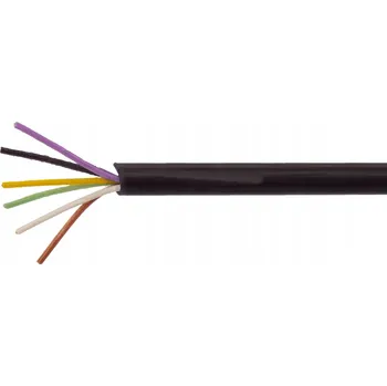 elektrický kabel KABEL ZEMNÍ VODIČ PRO ELEKTROMAGNETICKÉ VENTILY 3x2x0,5 1 METR ČERNÝ ODOLNÝ