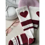 Mishel Ponožky love UCC bordo Velikost: UNI