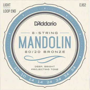 Strunný nástroj D'Addario Mandolínové struny (10-34) 80/20 Bronz