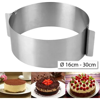 Forma na pečení Bestime 8576 Dortová forma ve tvaru kruhu nastavitelná 16-30 cm