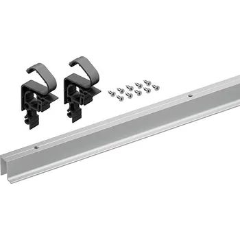 Nábytkové kování Hettich WingLine L Sada profilů pro lehké dveře bez dolního vedení, 1200 mm, stříbřitě eloxovaná