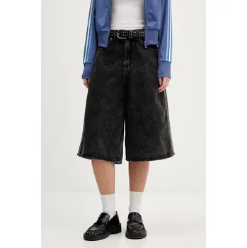 Džínové šortky adidas Originals Firebird KD2916 černá 99J, vel. 34