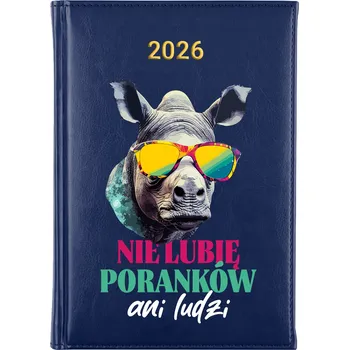 Kalendář Knižkový kalendář 2026 A5 FunnyCase modrý
