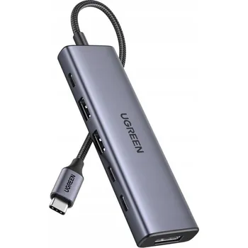 USB hub Hub / adaptér USB-C 6v1 Ugreen CM511 USB-C na 2x USB, DisplayPort 4K 60Hz,