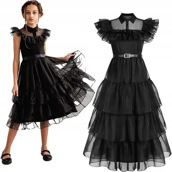 Karnevalový kostým Kostým Wednesday 717) vel. 116-122