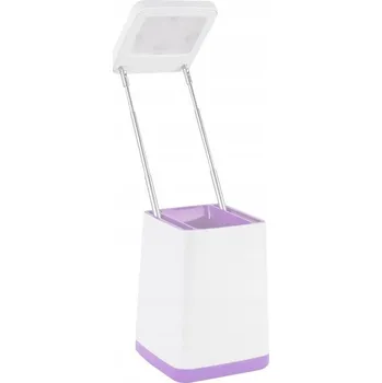 Lampička LED stolní lampička 2,5W USB Fialová, teplá bílá