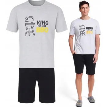 Pánské pyžamo Pánské pyžamo s krátkým rukávem, pohodlné a prodyšné, 100% BAVLNA na léto *XL