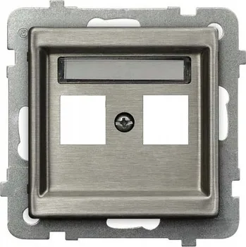 Elektrická zásuvka Zásuvka do zdi Ospel stříbrná