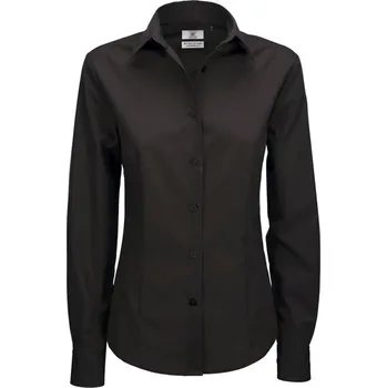 Dámská halenka B&C | Smart LSL /women black 4XL Halenka