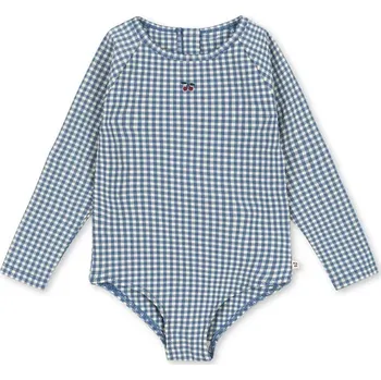Dámské plavky Jednodílné dětské plavky Konges Sløjd FRESIA LS SWIMSUIT GRS KS104832.PPY2 modrá 55X, vel. 134-140