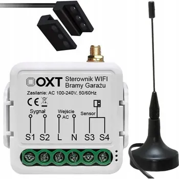 IP kamera Ovládání garážových vrat se senzorem a externí WiFi anténou TUYA modul OXT