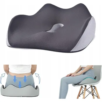 Polštář ORTOPEDICKÝ POLŠTÁŘ NA SEDADLO BEDERNÍ PRO ŽIDLI KŘESLO DO AUTA